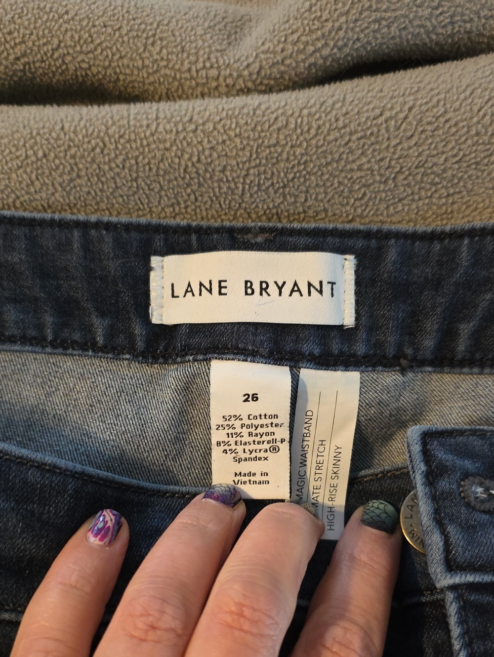 Lane Bryant Medium Wash High-Rise Skinny Jeans